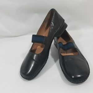 Circa Joan&David Black Leather Casual Mary Jane 6M